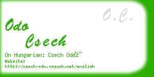 odo csech business card